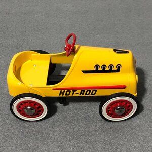 Hallmark 1956 Yellow Hot Rod Racer Kiddie Car Classics Ball Bearing Chain Drive